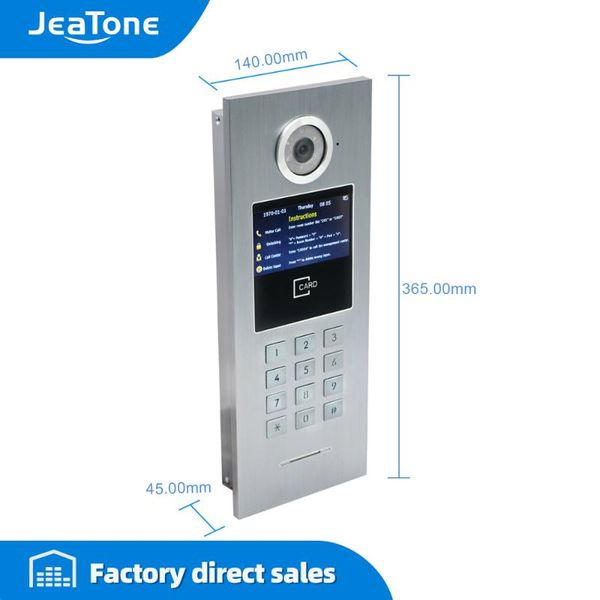 

video door phones phone bell camera ip call panel high resolution doorbell waterproof support password/ic card for large building