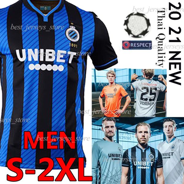 

2020 2021 клуб брюгге к.в. футбол для футболки новый blauw-zwart home blue black krmencik n.lang punaken diatta ворман мужчин футбольная фор, Black;yellow