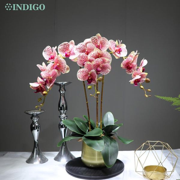 

- 90cm coffee spot phalaenopsis orchid bonsai real touch artificial wedding flower event floral party display decorative flowers & wreaths