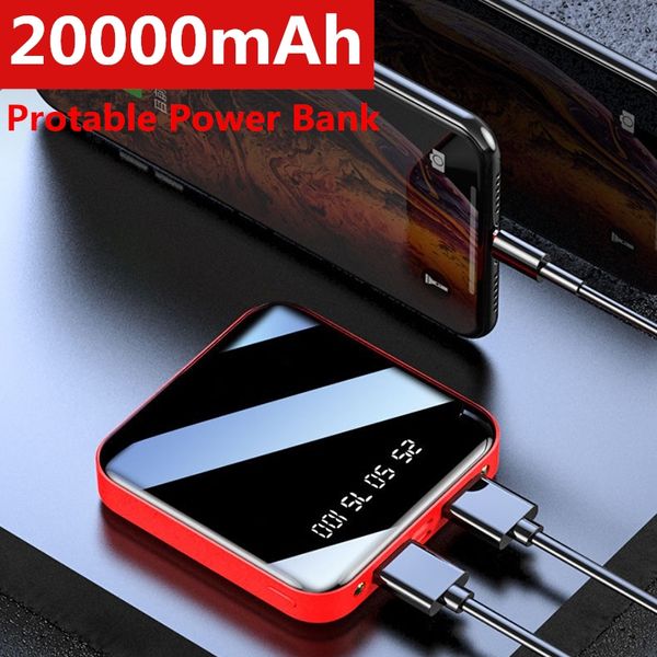 

20000mah power bank for iphone8 xiaomi mini powerbank pover bank charger dual usb ports external battery poverbank portable ing