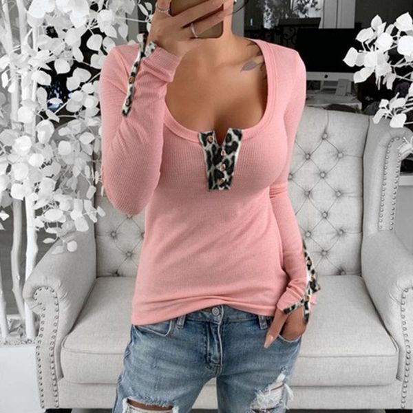 

women's t-shirt 40#woman tshirts o neckline leopard print casual loose regular mujer camisetas tee shirt femme haut sexy, White