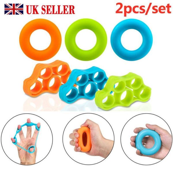 

hand finger strength exerciser trainer strengthener grip resistance band tension1