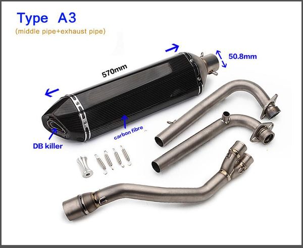 

мотоцикл выхлопная система глушитель передняя link трубы из нержавеющей стали бежать moto среднее звено трубы для tmax530 / 500