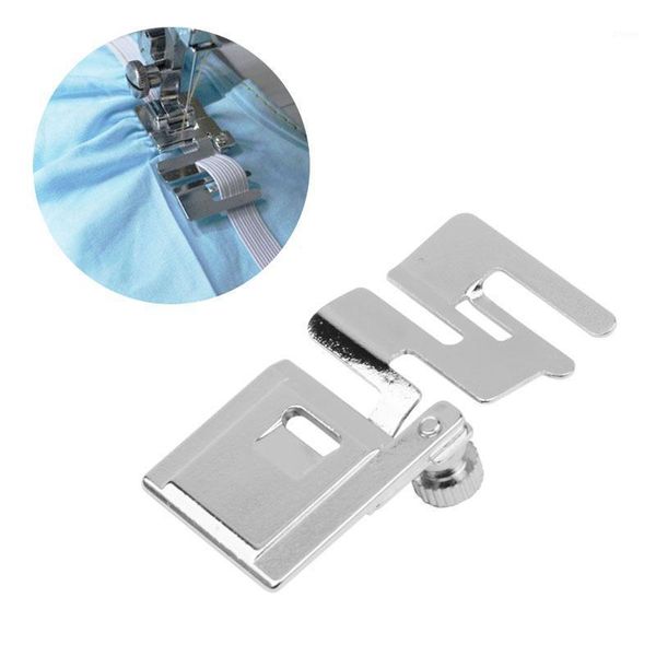 

quickly press foot sew tool insert elastic ribbon lace stitching fabric home sewing machine elastic fabric sewing accessories1, Black