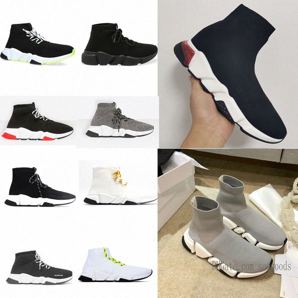 

2021 sock shoes speed trainer black red triple black flat socks boots sneakers casual shoes 35-45 newqr4z#