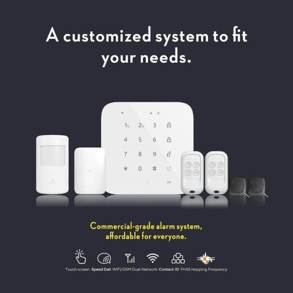 

alarm systems tuya wifi 2g 3g 4g gsm wireless home security alarms house intrusion burglary support app alexa google control