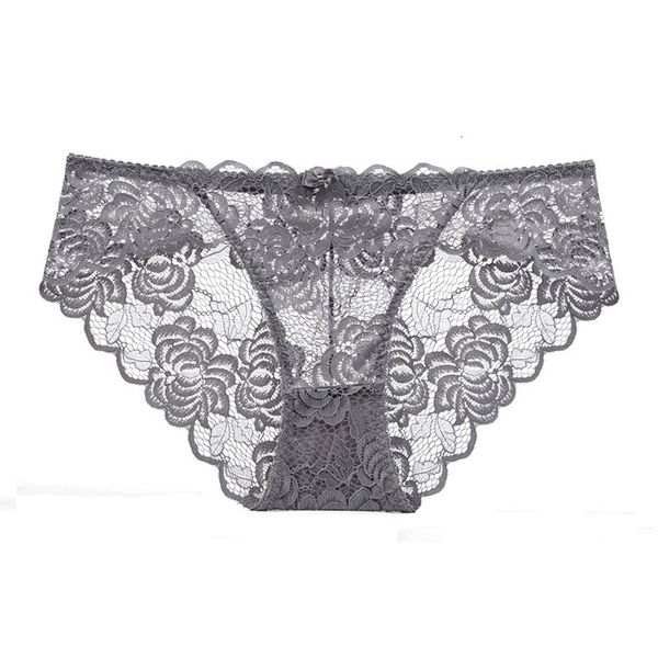 

new women's transparent lace large size underwear low waist briefs, Black;pink