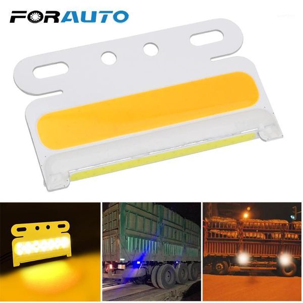 

forauto 10pcs/set truck cob side light waterproof led turning signal lamp marker lamp night running bulb super bright 24v 42 led1