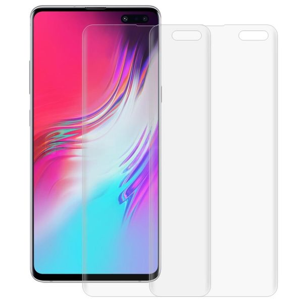 

for galaxy s10 5g 2 pcs 3d curved full cover soft pet film screen protector