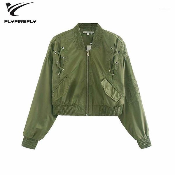 

autumn army green bomber jacket women streetwear zipper jackets black punk basic coat winter fashion chaqueta mujer1, Black;brown