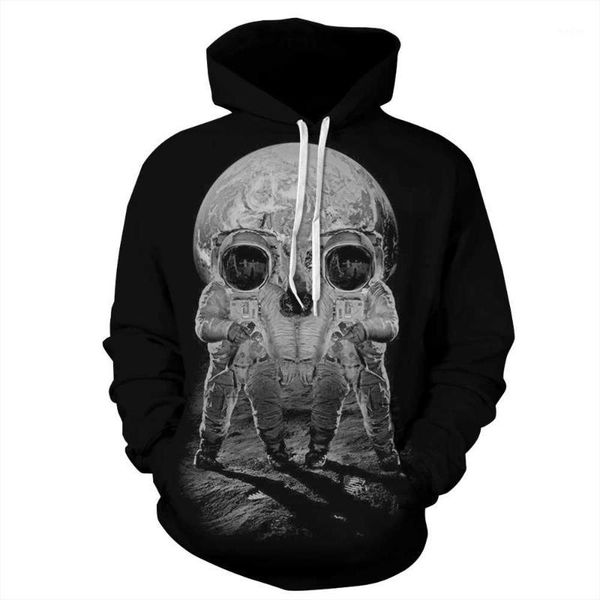 

2016 autumn style 3d printed sweatshirts astronaut skull design long black hoodies casual sweatshirt men 2016 brand tracksuits1