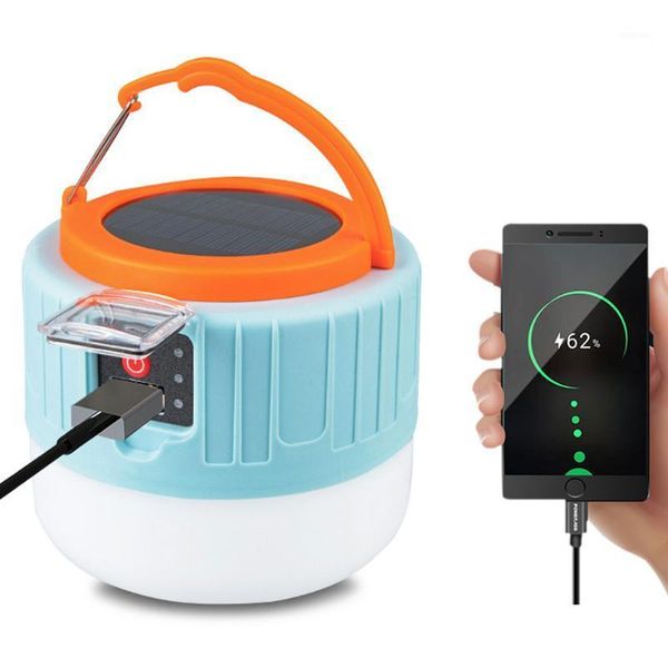 

multifunctional portable usb solar charging led light rechargeable waterproof energy-saving bulb night market tent lamp outdoor1