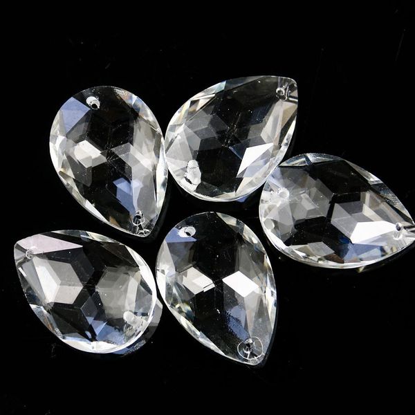 

1pc bauhinia chandelier crystals prisms pendant hanging crystal decorations suncatcher accessories for chandeliers 38mm 2 holes h bbysyh