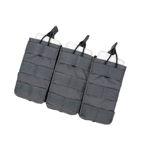 

waist support tmc2971-wg tactical vest storage bag molle system 556 triple danbag, Black;gray