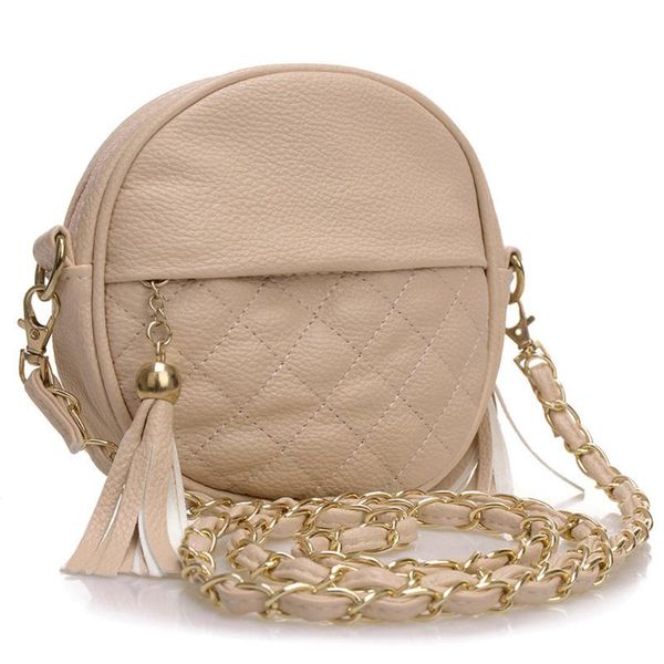 

candy color tassel shoulder bags women girls small chain bags messenger bag pu leather crossbody female handbags