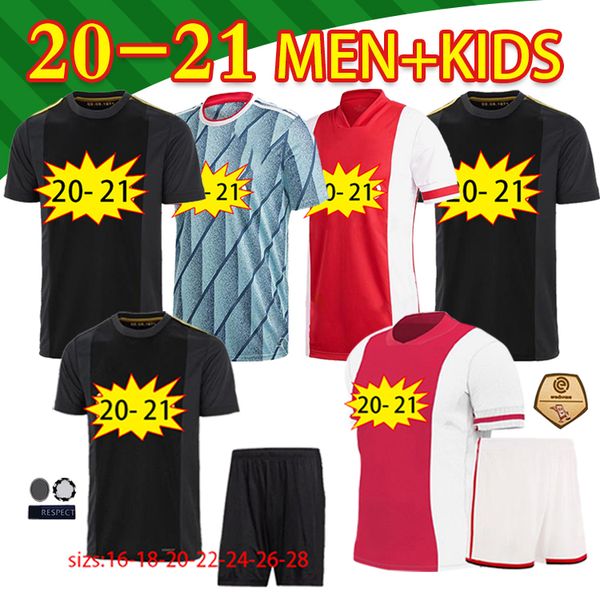 

20 21 amsterdam fc 50th fans version soccer jersey 2020 2021 promes tadic neres men kids player version football shirts 50 year uniforms, Black;yellow