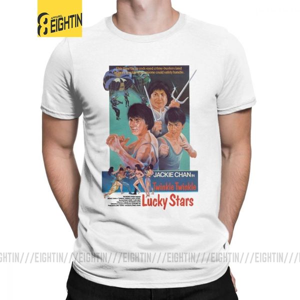 

men twinkle twinkle lucky stars jackie chan t shirts movie dragon china kung fu t-shirts fight short sleeve sport hooded sweatshirt hoodie
