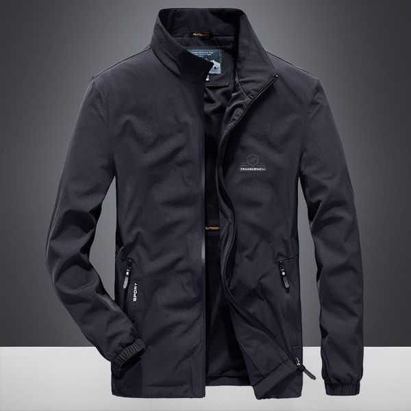

spring autumn and fatter four side stretch windbreaker men's outdoor sports jacket casual coat, Tan;black