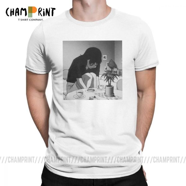 

men sad girls amazing short sleeve perfect blue satoshi kon anime 1997 round collar 6xl sport hooded sweatshirt hoodie men t shirt