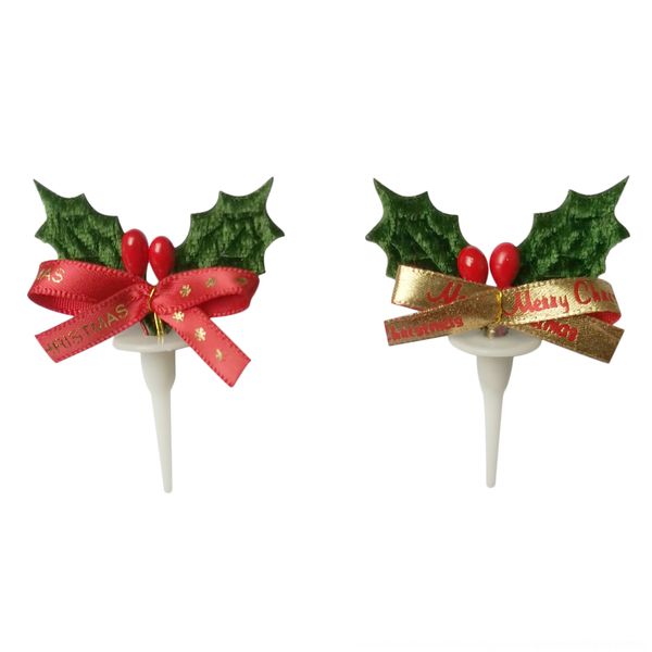 

eusfy w plug-in card party dessert layout christmas decoration holly plug-in christmas decoration card cake dessert party cake layout whwkp