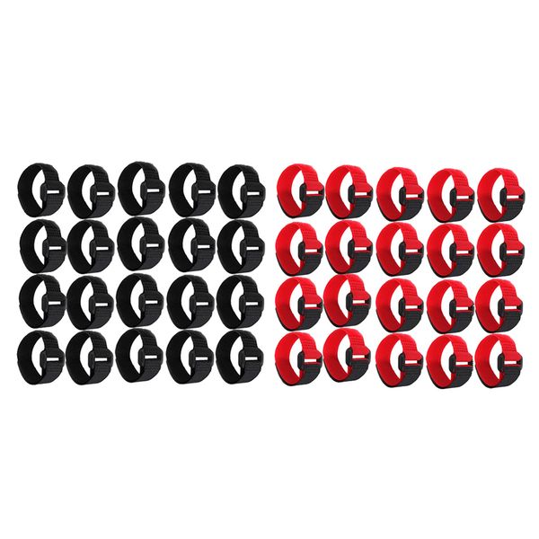 

40pcs no-crow rooster collar no crow noise neck belt for chicken red+black