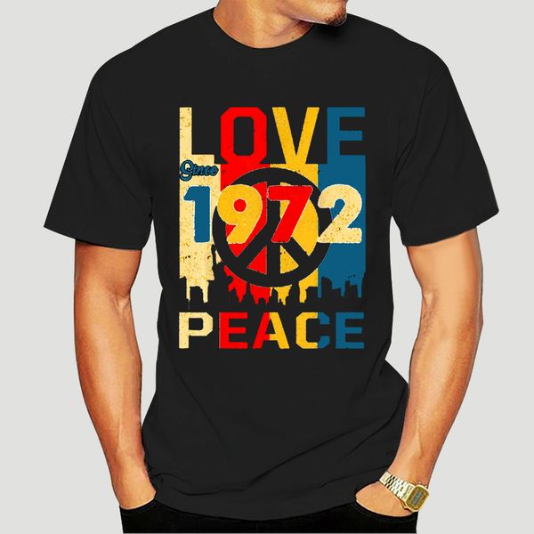 

men funny t shirt fashion tshirt love since 1972 peace vintage version women t-shirt-1495d sport hooded sweatshirt hoodie