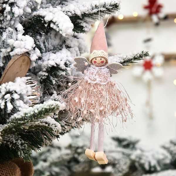 

newtree hang decorations claus doll santa newornaments snowman gift children birthday present toy christmas decor#2 7