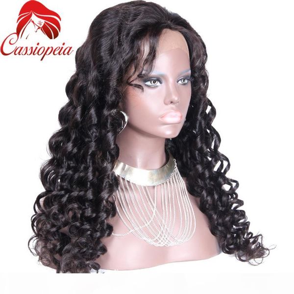 

8а virgin hair deep wave парики бесплатная доставка человеческих волос полные парики шнурка для чернокожих женщин глубокая волна малазийский, Black;brown