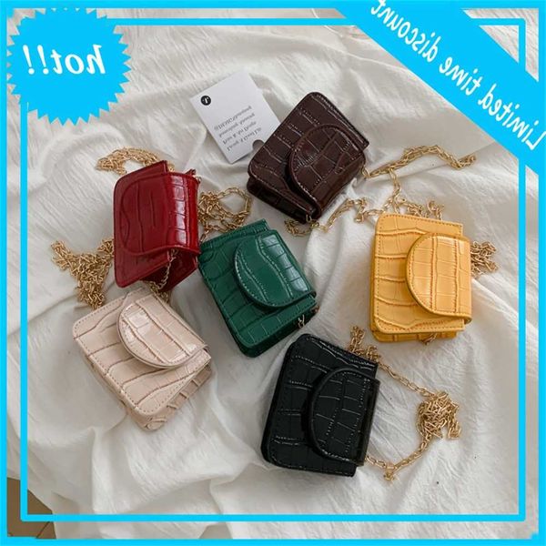 

mini small square flap brand fashion new quality pu learn women handbag crocodile pattern chain shoulder bag messenger bags