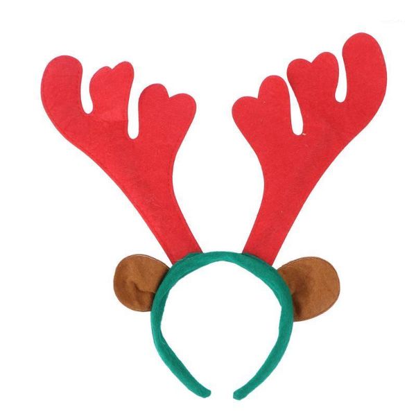 

christmas decorations 4pcs cloth headwear cute hair hoop antlers headdress hairband for child woman kid1