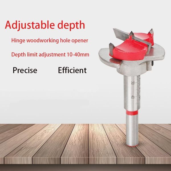 

35mm auger drill bit wooden wood cutter hex wrench woodworking hole saw locating drill bits for power tools1