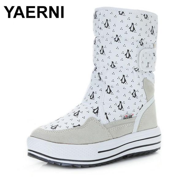 

yaerni female boot winter shoes women fashion warm thick fur buckle style big plus size 34 to 41 easy, Black