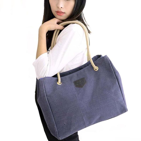 

fashion women handbag solid color big canvas bag design classical package ladies casual over shoulder bags pr sale
