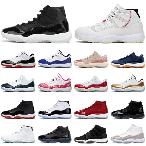 

new mens basketball shoes 11s jumpman 11 25th anniversary bred concord gamma blue cap and gown heiress men women trainers sneakers