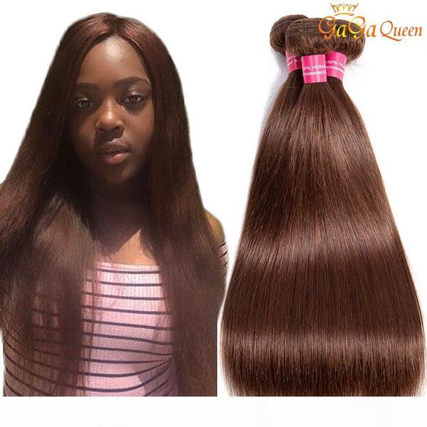 

8a brazilian virgin straight hair #2 #4 color 100% brazilian virgin hair straight brazilian human hair weave bundles, Black