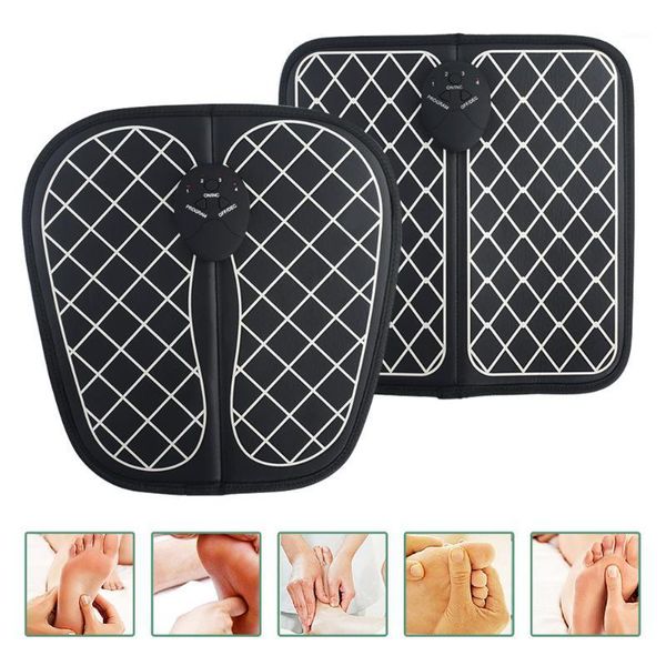 

electric foot massager pad mat ems 6 modes muscle stimulator calf leg pain ache relief improve blood circulation health care1
