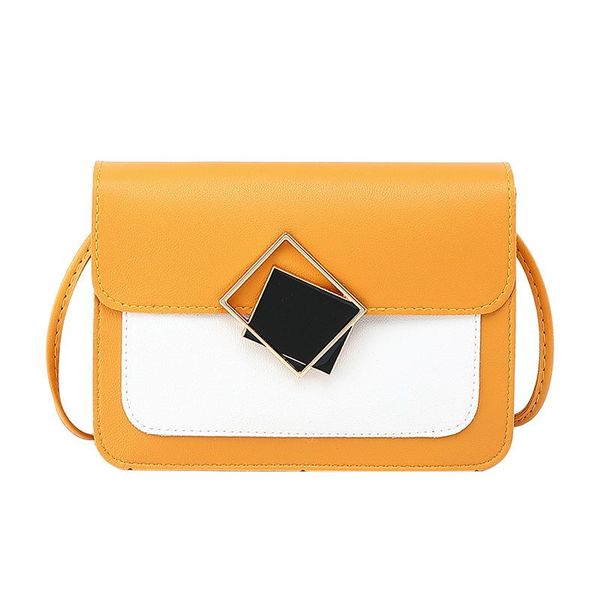 

crossbody bag for women 2020 fashion messenger bags simple contrast color hasp small shoulder bag women flap bags handbag