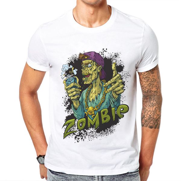 

zombie design for short sleeved breathable white trend funny men's clothes mens size xs 3xl sport hooded sweatshirt hoodie men t shirt