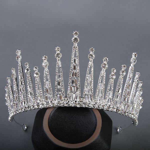 

new round bridal baroque diamond wedding dress cake crown