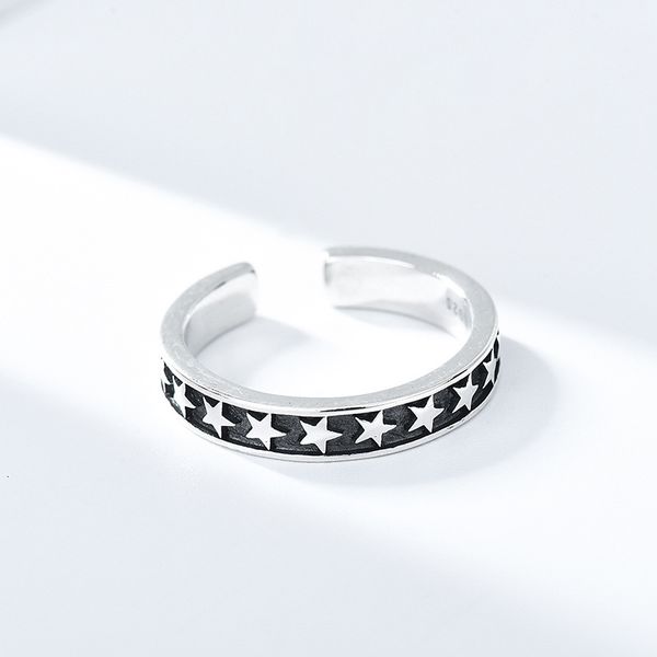 

925 sterling silver personalized fashion creative star ring