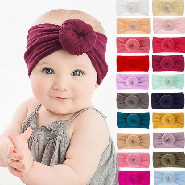

cute baby headband newborn girl headbands infant turban toddler hair accessories nylon headwrap hair band 20201, Slivery;white