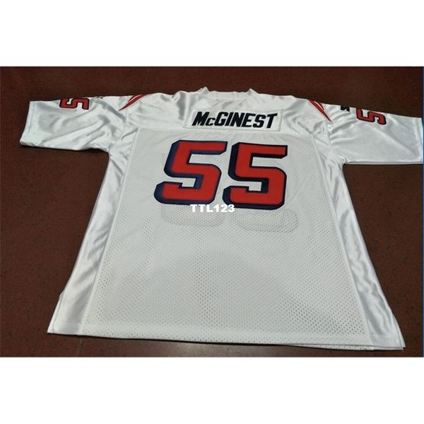 

121 custom #55 willie mcginest game worn retro college jersey 1990 with team size s-4xl or custom any name or number jersey, Black