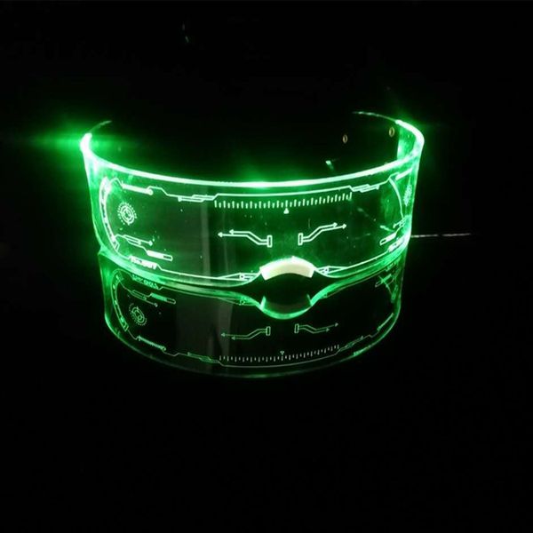 

halloween selling led technology glasses christmas party bar dance luminous acrylic goggles