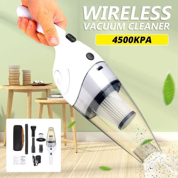 

robot vacuum cleaners electrical 120w wet dry car cleaner hand-held suction wireless rechargeable home & auto dual-use dust collector1