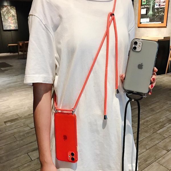 

necklace lanyard phone case for iphone 12mini 11 pro xs max 6 8 7 plus x xr se 2020 strap co qylzaz