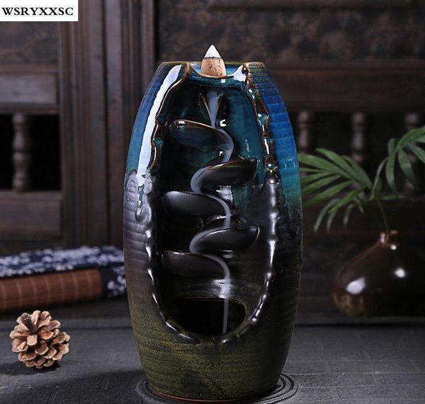 

vase pour incense burner, smoke flow long, inverted incense incense qylyef dayupshop