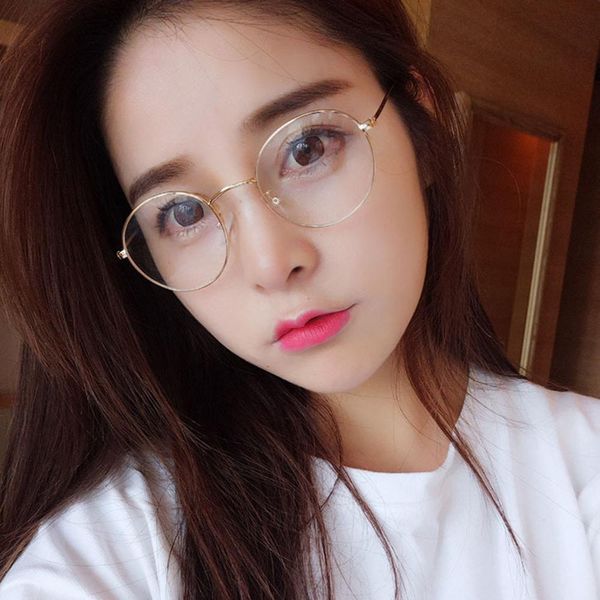 

дхм урожай круглый очки металлический каркас с clear lens миопии оптически прозрачна очки очки дхм vintage sqcvmy bdehair