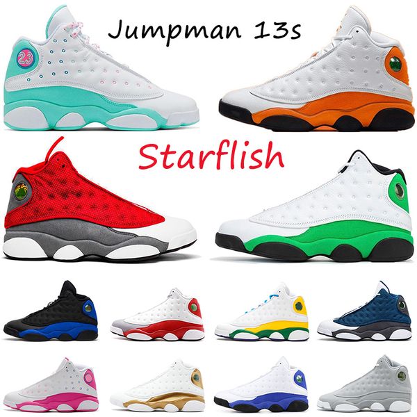 

2021 selling flint jumpman 13s mens basketball shoes starfish hyper royal chicago lakers trainers trainers outdoor sneakers, White;red