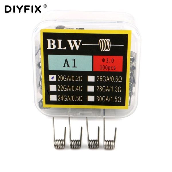 

100pcs/lot a1 prebuilt coil heating resistance wire premade wrap wire for electronic cigarette rba rda atomizer accessories
