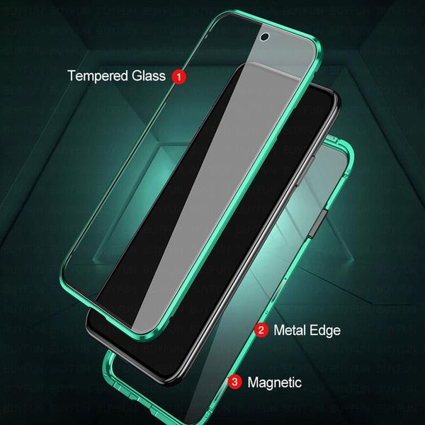 

360 full cover magnetic case for xiaomi redmi ntoe 9 pro 9s xiomi redmy not 9 s double sided gla jllldo